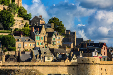 Wall Mural - The Village of Saint Michael's Mount, Normandy, France