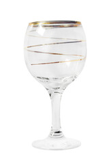 Canvas Print - Empty wineglass isolated