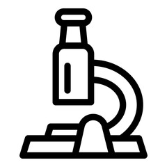 Poster - Cell microscope icon. Outline cell microscope vector icon for web design isolated on white background