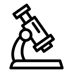 Poster - Medical microscope icon. Outline medical microscope vector icon for web design isolated on white background