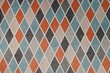seamless geometric pattern with shapes on fabric