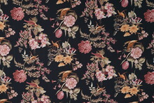 Floral Pattern On Fabric