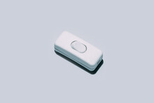 Switch Button Isolated On Grey Background