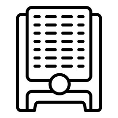 Poster - Humidifier icon. Outline humidifier vector icon for web design isolated on white background