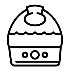 Poster - Medical humidifier icon. Outline medical humidifier vector icon for web design isolated on white background