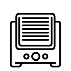 Poster - Ultrasonic humidifier icon. Outline ultrasonic humidifier vector icon for web design isolated on white background