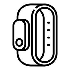 Poster - Fitness activity tracker icon. Outline fitness activity tracker vector icon for web design isolated on white background