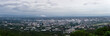 Panorama view of Chiang Mai city scenery Northern Thailand after the rain with fog