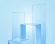 3d glass display stand for products