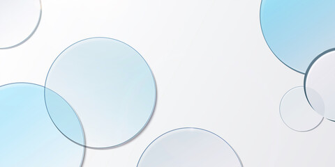 3D minimal glass plate background