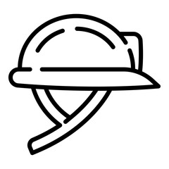 Poster - Protect helmet architect icon. Outline protect helmet architect vector icon for web design isolated on white background