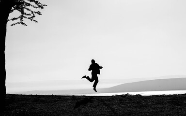 Jumping Silhouette