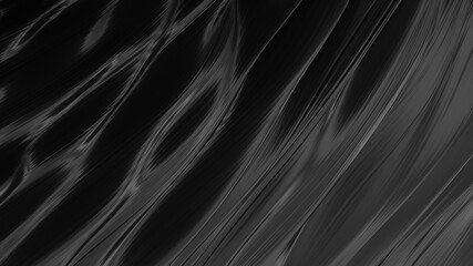 Wall Mural - Abstract black background. Smooth black wave. Black Liquid lava. Dark luxury texture.