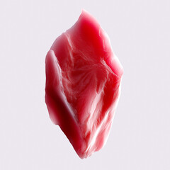 Wall Mural - abstract piece of meat, red futuristic art element 3d rendering