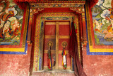 Fototapeta  - door insied Lamayuru monastery Ladakh India