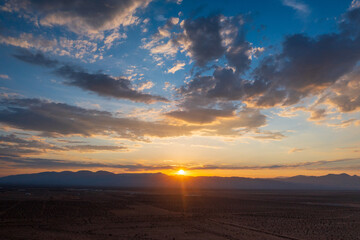 Wall Mural - sunset in the horizon