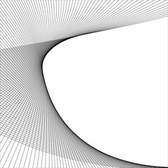 abstract black line grey wave gray band on white background vector