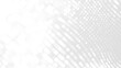 © Papapig - Dot white gray wave light technology texture background. Abstract big data digital concept. 3d rendering.