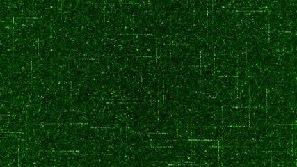 Poster - Diagram with moving lines in computer board. Animation. Matrix diagram with lines moving along diagram. Diagram inside memory card of computer system