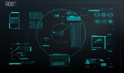 Poster - Callouts titles. Callout bar labels, information call box bars and modern digital info. Tech digital info boxes hud templates. Futuristic set advertising communication. Vector illustration