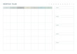 Note, scheduler, diary, calendar planner document template illustration. monthly plan form.