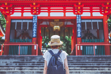 Poster - 京都観光 女性 旅行者