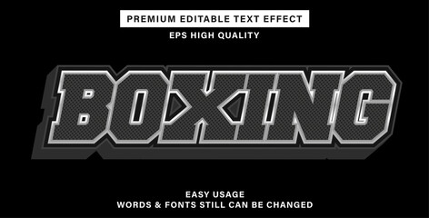 Poster - Editable text effect boxing