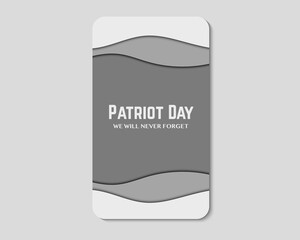 Wall Mural - America  Patriot Day Phone Greeting Template