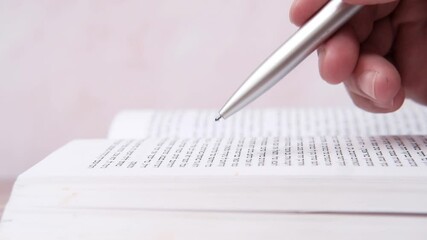 Poster - person writing on a notebook