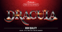 Editable Text Style Effect - Dracula Text Style Theme.