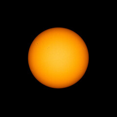 Wall Mural - the sun on july 21, surface covered with 6 active sunspot regions, telescope view