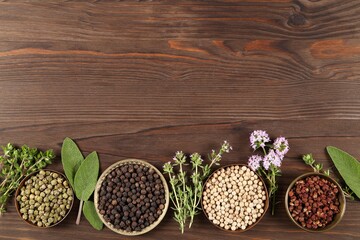 Wall Mural - Herbs and spices.