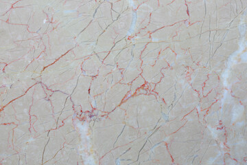 Wall Mural - Red Patterned structure of cream color marble pattern (Coral Beige) texture for design. Abstract marble background.