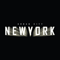 Wall Mural - New york vector illustration and typography, perfect for t-shirts, hoodies, prints etc.
