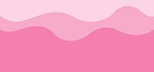 Pink Abstract Background With Wave Lines And Shadows