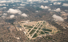 Aerial View Of Midway Airport And The South Side Of Chicago