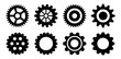 © oxinoxi - Clockwork gears vector icon set