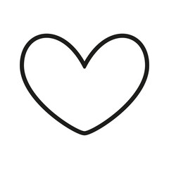 Wall Mural - Isolated heart icon Love symbol Vector ilustration