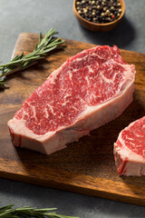 Poster - Raw Red Organic New York Strip Steak