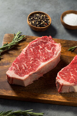 Wall Mural - Raw Red Organic New York Strip Steak