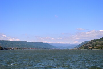 Wall Mural - dam on the great river Danube