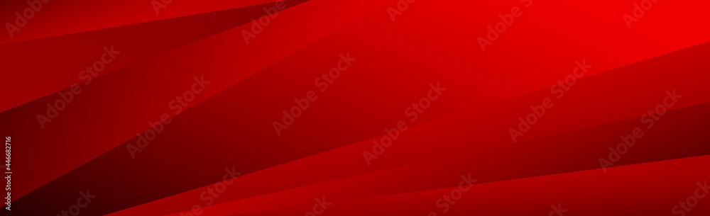 Volumetric straight lines on a red background - Vector background - obrazy, fototapety, plakaty 