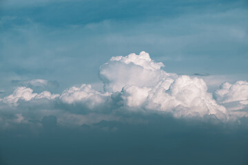 Wall Mural - clouds white soft in the vast blue sky