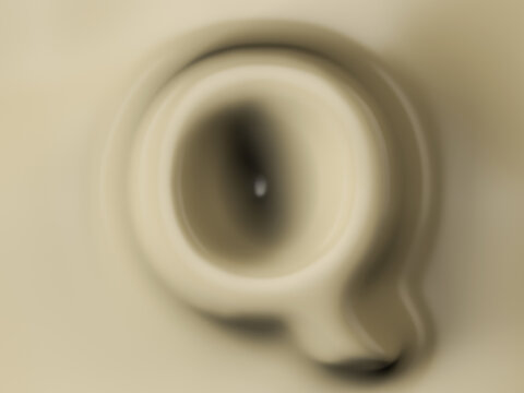 Wax letter Q