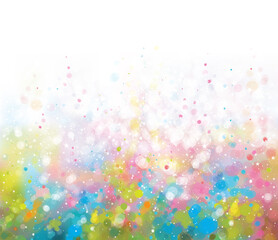 Wall Mural - vector colorful, sparkling background with lights and stars.