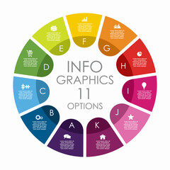 Poster - Infographic design template with place for your data. Vector illustration.