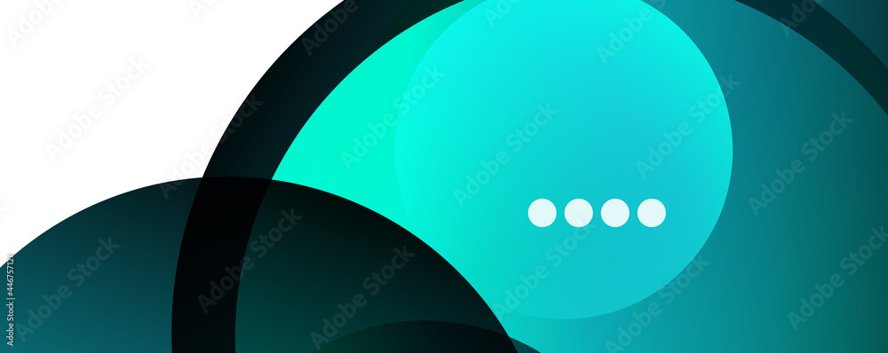 Fluid gradients, swirls and circles. Bright color lines. Vector Illustration For Wallpaper, Banner, Background, Landing Page - obrazy, fototapety, plakaty 