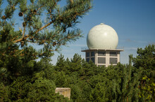 Military Radar With A Dome, Ventspils, Latvia. 