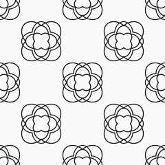 Poster - Black shapes and white background. Vector.