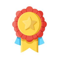 Wall Mural - Isolated medal icon First place Vector illustration